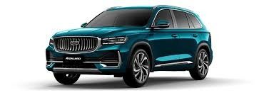 Moderne Geely Manjaro SUV Groene kleur High Speed 5 zitplaatsen SUV Mid Size